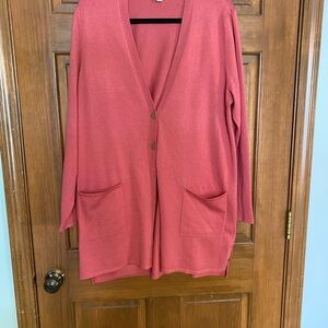 Women's Pink Cardigan Sweater